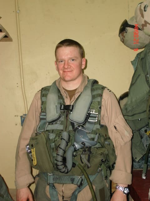 Bill Phillips in Navy flight gear