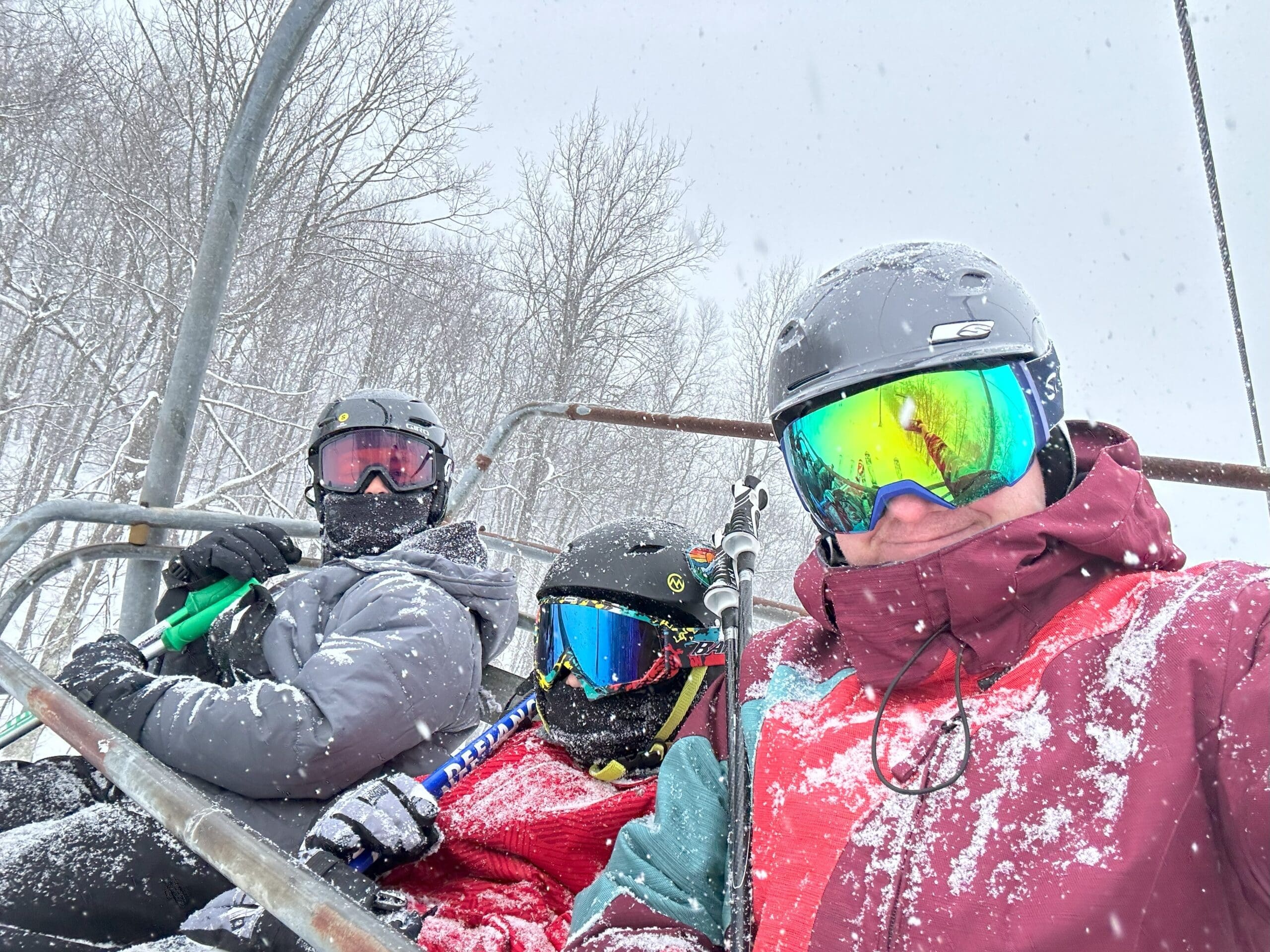 Bill Phillips skiing